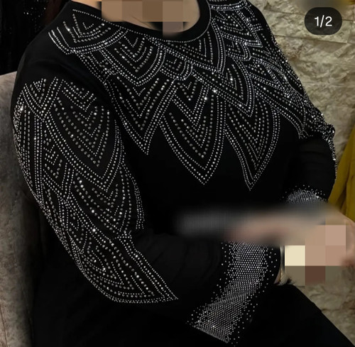 بلوز مجلسی وارداتی مشکی سایزبزرگ