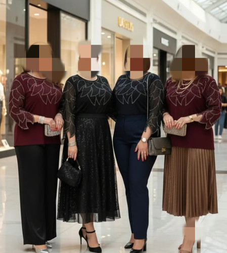 بلوز مجلسی وارداتی طرح برگ سایزبزرگ